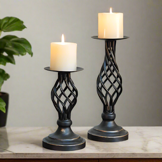 Black Candle Holder