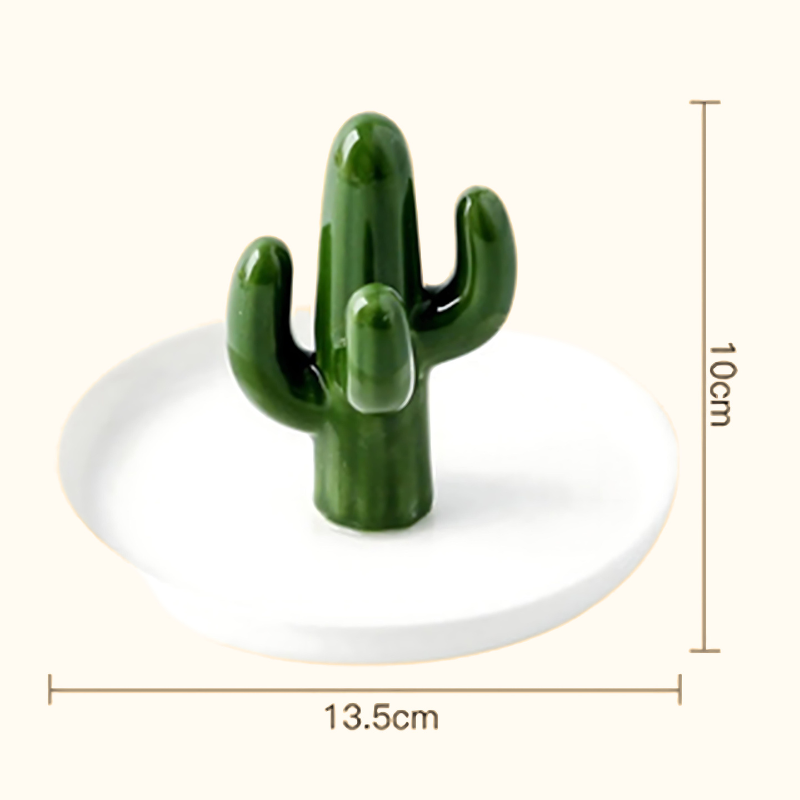 Porte-bijoux en forme de cactus