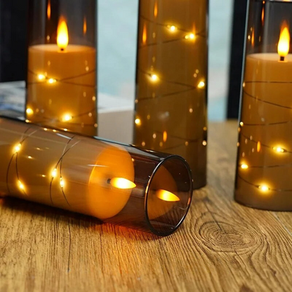 Flameless Flickering LED Candles Details 