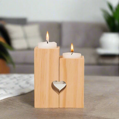 Wood Candle Holders