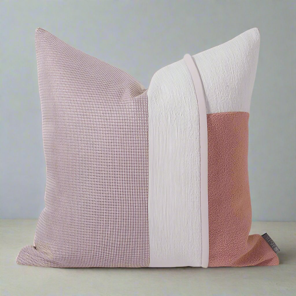 Pink Couch Cushion Cover front side