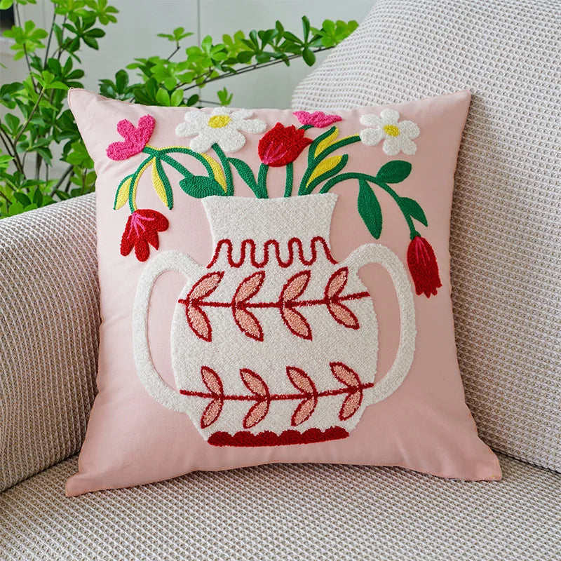 Pink Tulip Pillowcase 