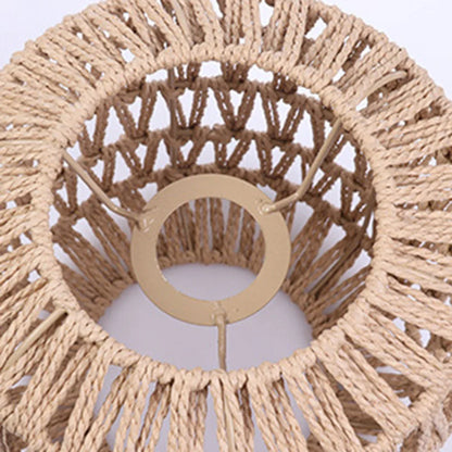 Vintage Rattan Chandelier