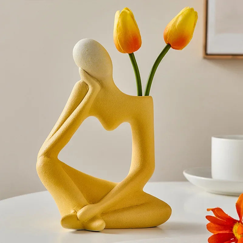 Thinker Model Vase