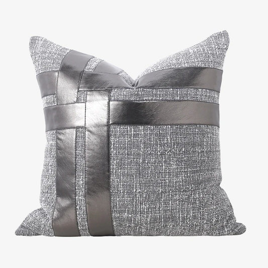 Silver & Gray luxury Cushion Cover