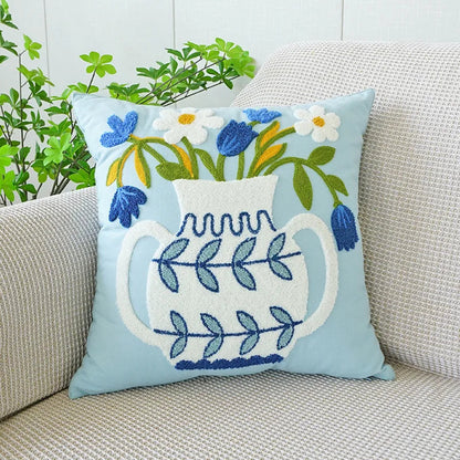 Tulip Pillowcase Blue