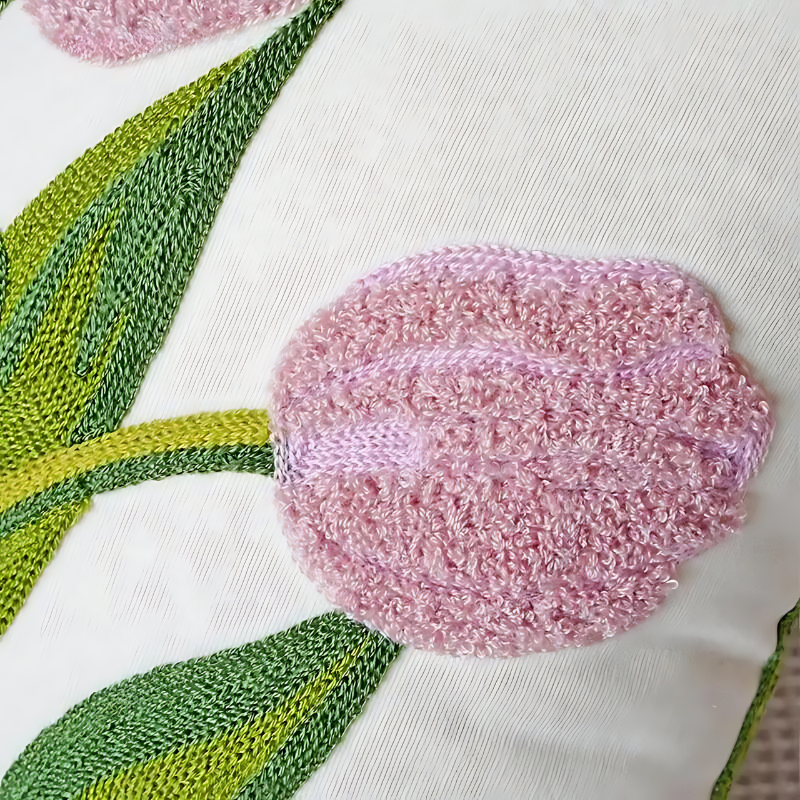 Tulip Pillowcase Close Up