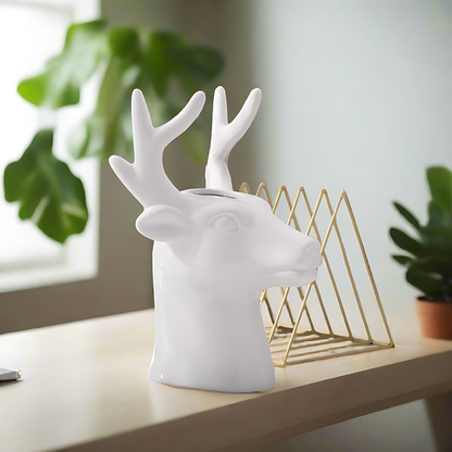 Deer Head Vase