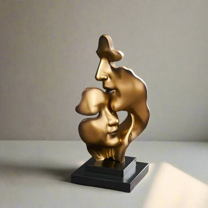 Golden Sculpture Face