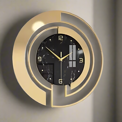 Golden Wall Clock