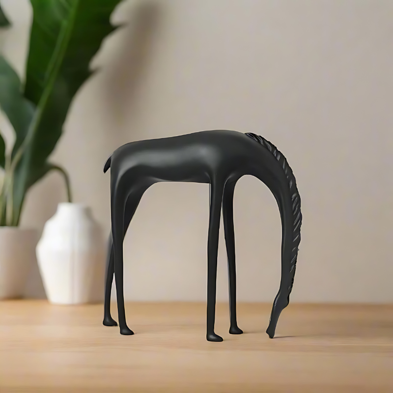 Black Horse Sculpture