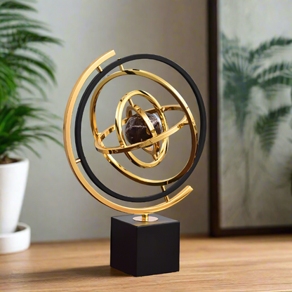 Planet Orbit Globe Statue