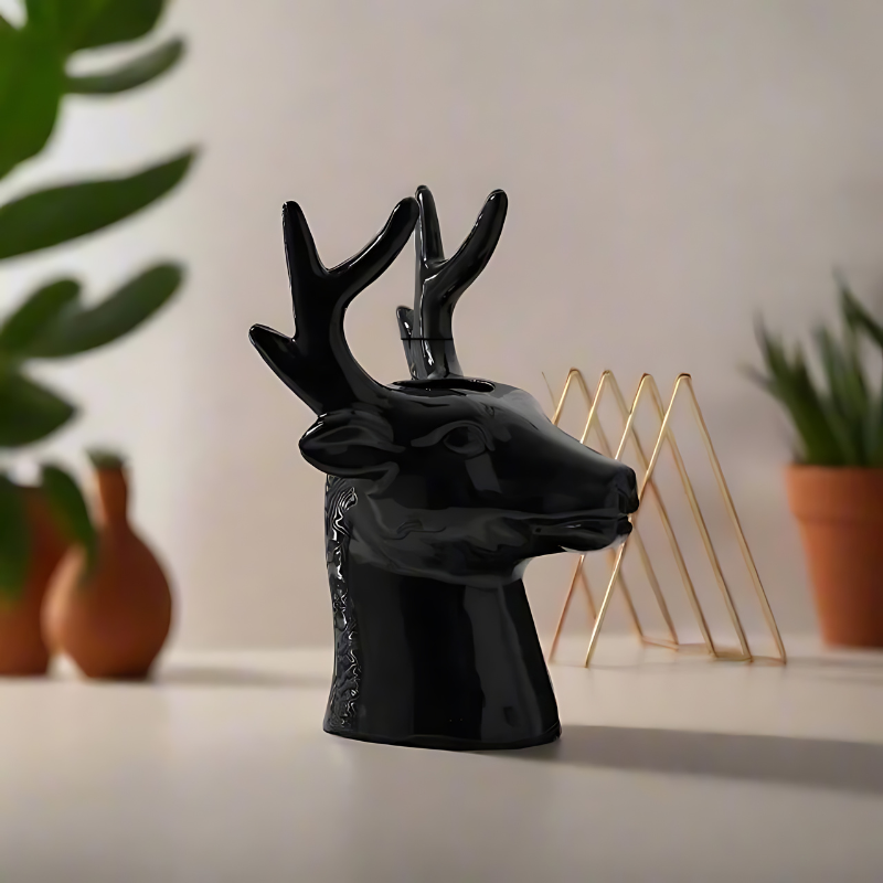 Deer Head Vase