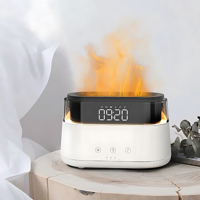 Flame Humidifier Clock