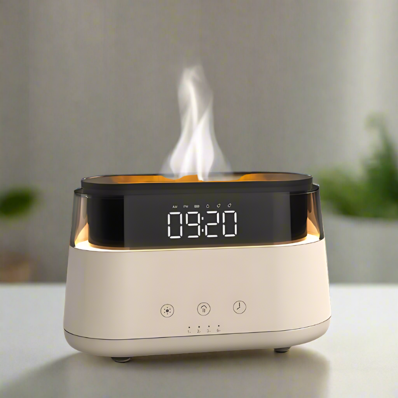 Flame Humidifier Clock