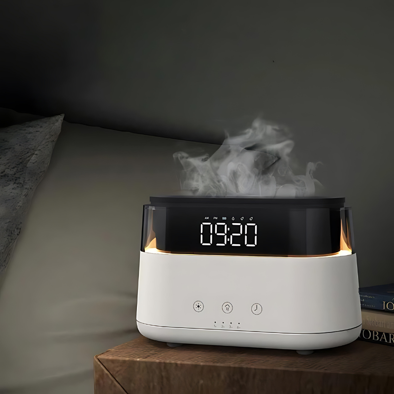 Flame Humidifier Clock