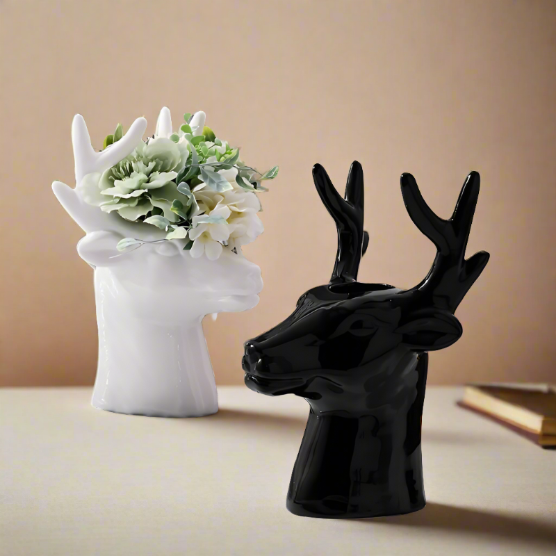 Deer Head Vase