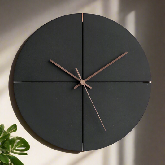 Modern Black Wall Clock