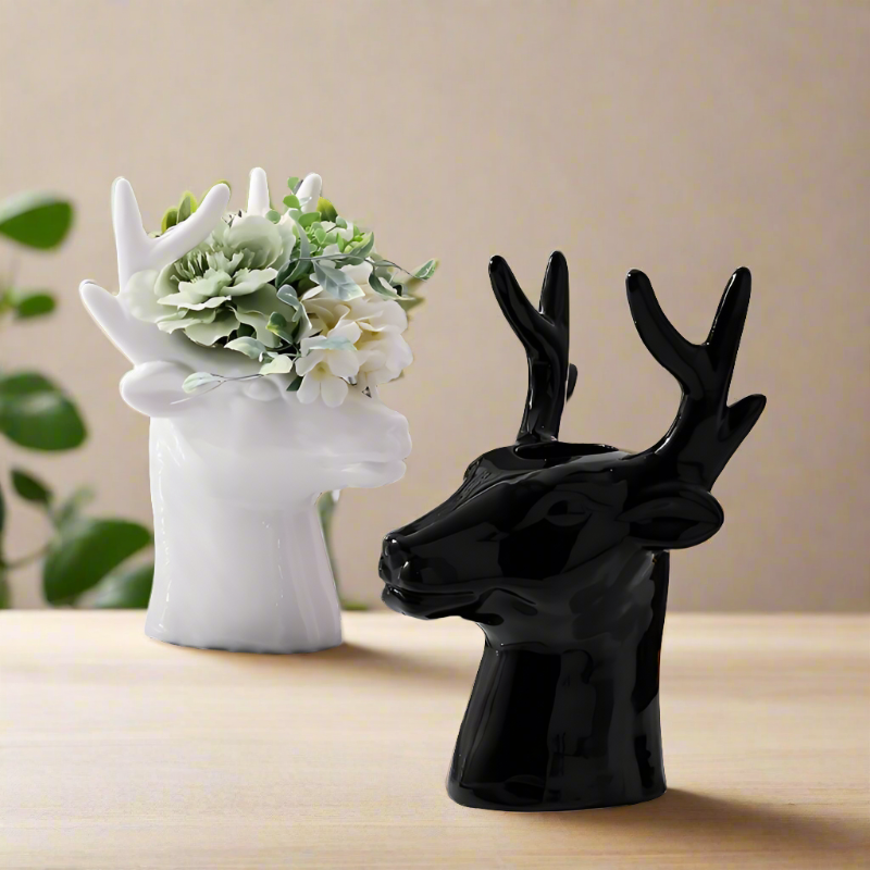 Deer Head Vase