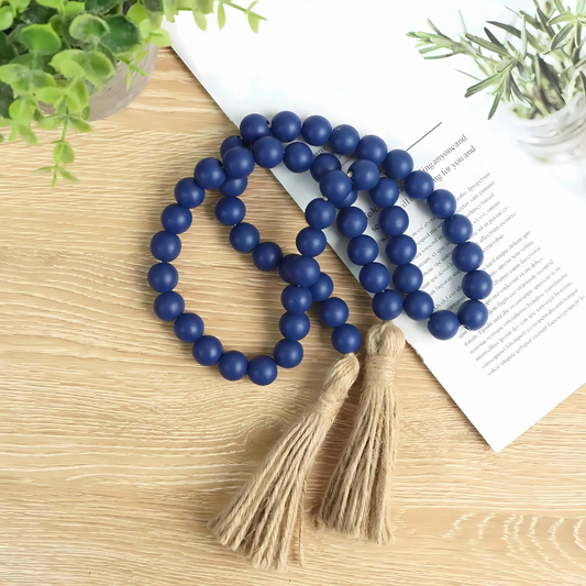 Blue Wood Bead