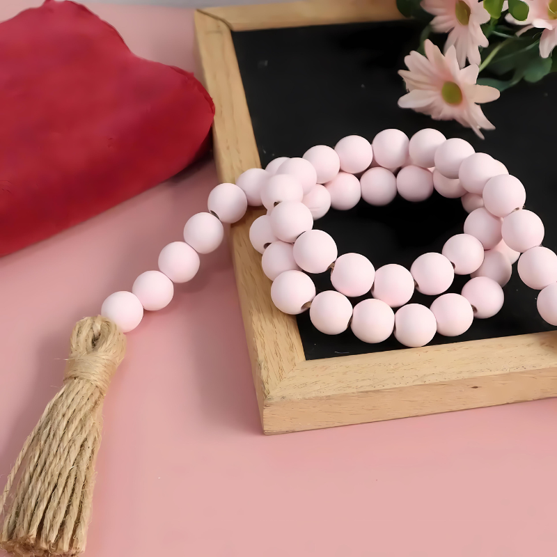 Pink Wood Bead