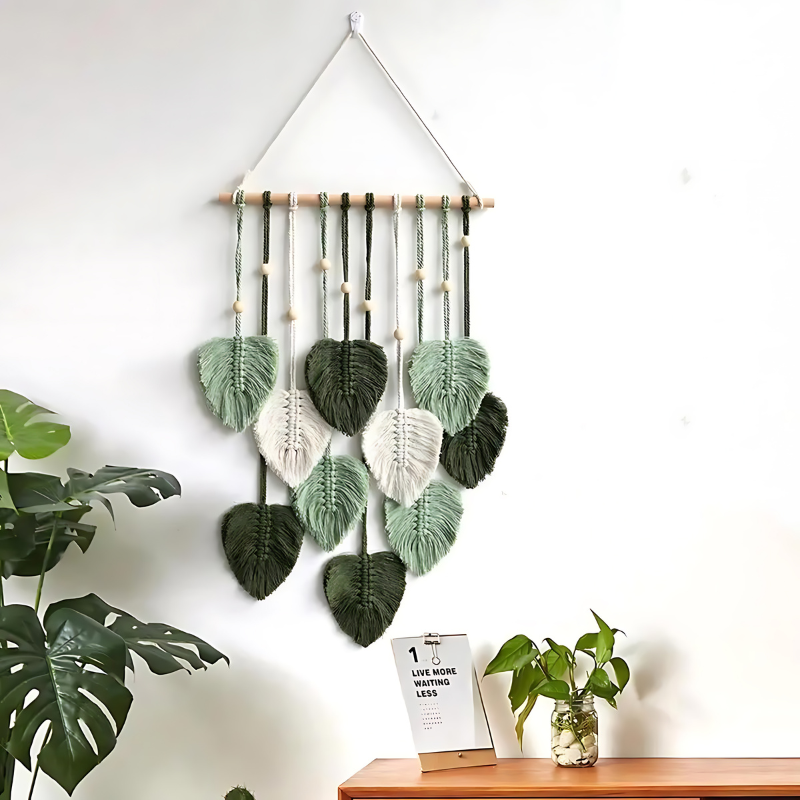 Leaf Macrame Wall Decor