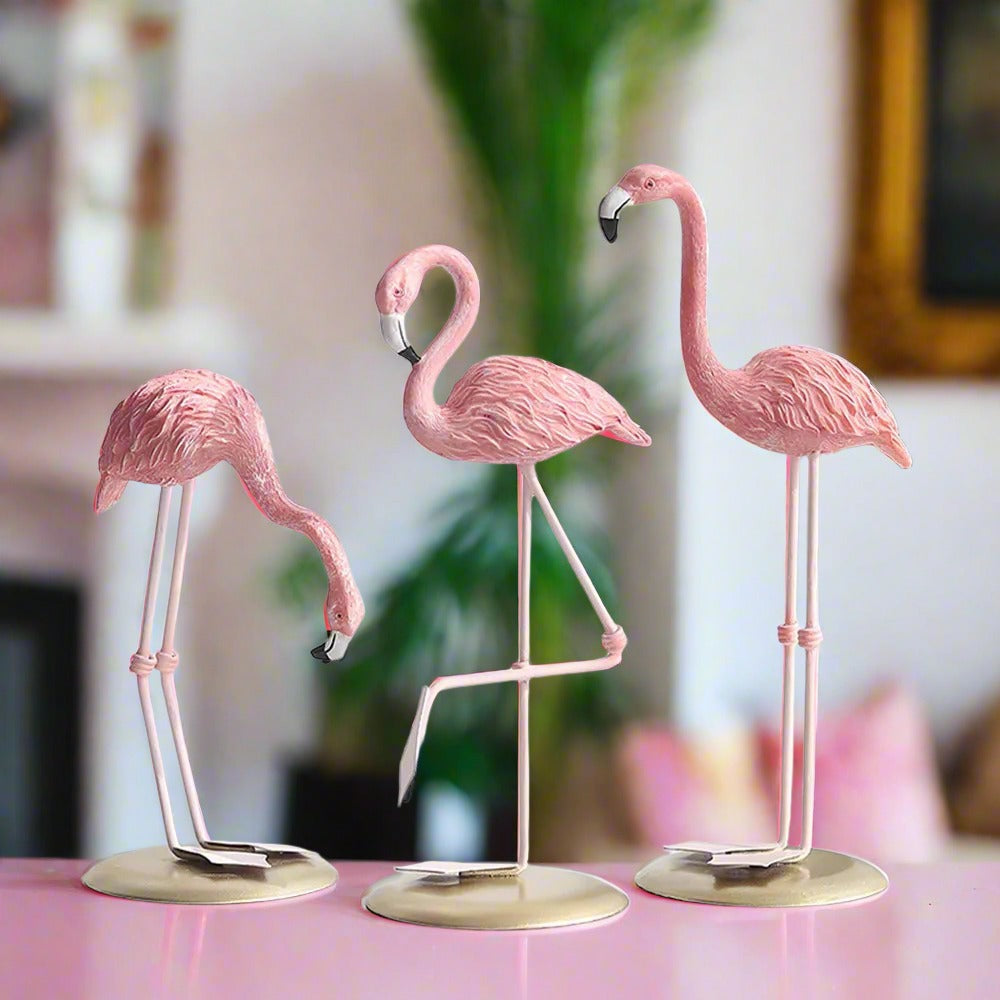 Rosa Flamingo-Statue