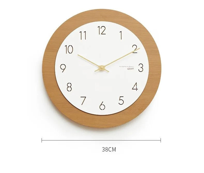 Horloge en bois Silhouette