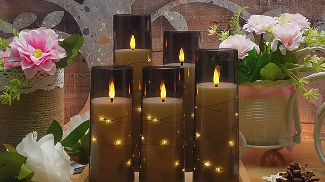 Flameless Flickering LED Candles Video